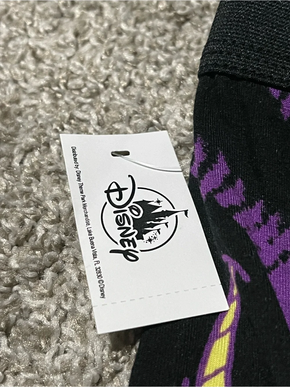 Disney Men Black Boxer Shorts with Purple & Yellow Cheshire Cat Face Print